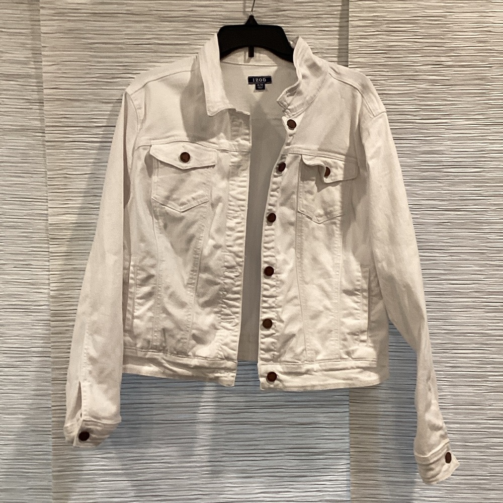 Izod Women's White Jean Jacket